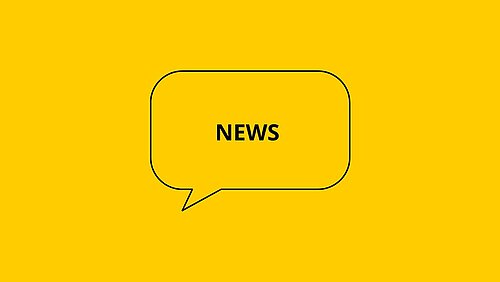 Symbolbild einer schwarzen Sprechblase vor einem gelben Hintergrund